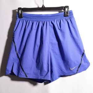 Nike Women's Athletic Shorts in Periwinkle with Black Accents